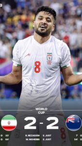 Iran 2–2 New Zealand share points after two-goal comeback in World Cup opener IMG 1067