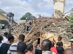 Many Feared Dead as Three-Storey Building Under Construction Collapses in Port Harcourt IMG 1461