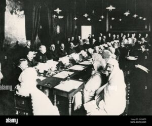 delegates at the algeciras conference to settle franco german disputes spain 1906 2MY48FG