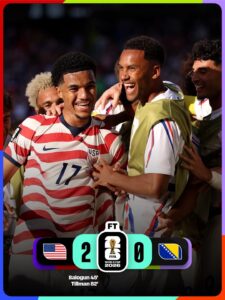 Ten-Man USMNT Beats Bosnia 2-0: Americans Advance to World Cup Round of 16 FB IMG 1782974797314