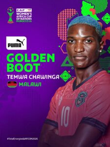 Malawi Star Temwa Chawinga Claims WAFCON 2026 PUMA Golden Boot FB IMG 1786924545548