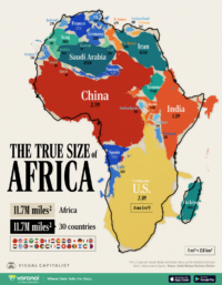 The True Size of Africa Site