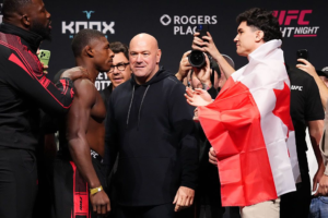 UFC Fight Night Edmonton Results: Mike Malott Knocks Out Joaquin Buckley as Jasmine Jasudavicius Defeats Erin Blanchfield GettyImages 2300572127