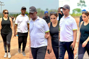Ned Nwoko Replaces Regina Daniels’ Photos With Laila Charani’s in Viral Video, Sparks Reactions Laila Charani rekindles bond with Ned Nwoko joins him on tour 1