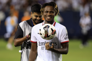 Chukwueze Faces Uncertainty Ahead of AC Milan’s European Test Samuel Chukwueze Milan smile