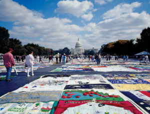 TODAY IN HISTORY - 11th Oct, 2026 - ORBITS NEWS display AIDS Memorial Quilt Washington DC